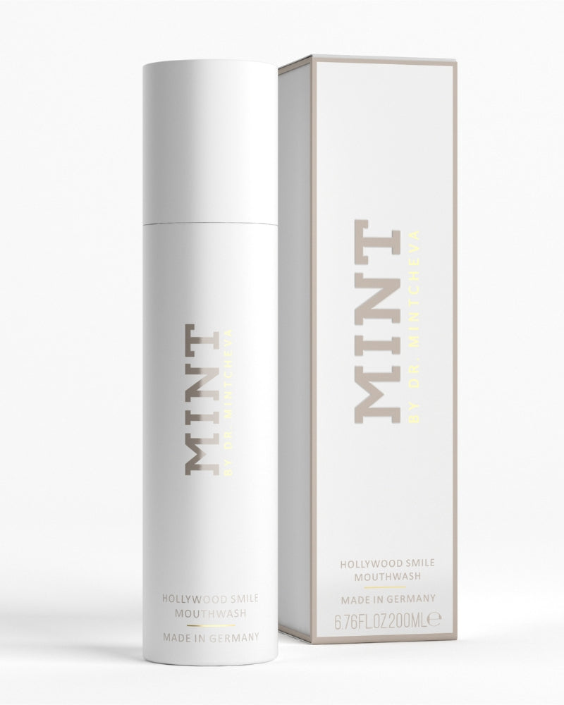 MINT by Dr. Mintcheva Hollywood Smile Mouthwash product image with packaging