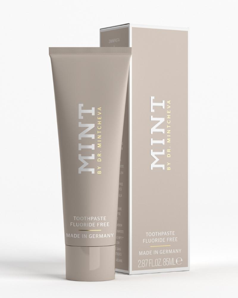 MINT by Dr. Mintcheva toothpaste fluoride free product image with packaging