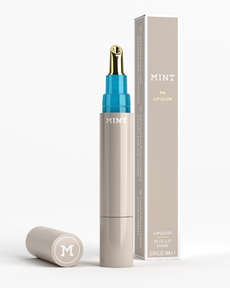 MINT by Dr. Mintcheva Blue Lip Shine PH Lip Glow Lip Gloss product image with packaging